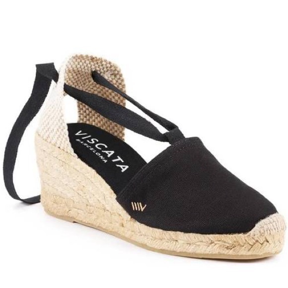 NEW VISCATA Barcelona Escala Canvas Espadrille Wedge Sandals – Women’s Size 9 – - Picture 3 of 16